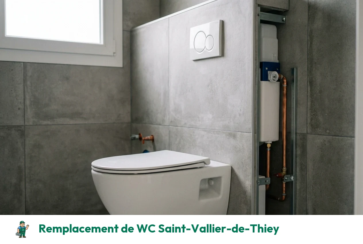 Remplacement de WC à Saint-Vallier-de-Thiey