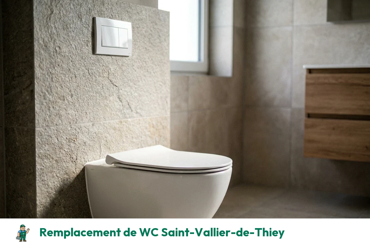 Remplacement de WC à Saint-Vallier-de-Thiey
