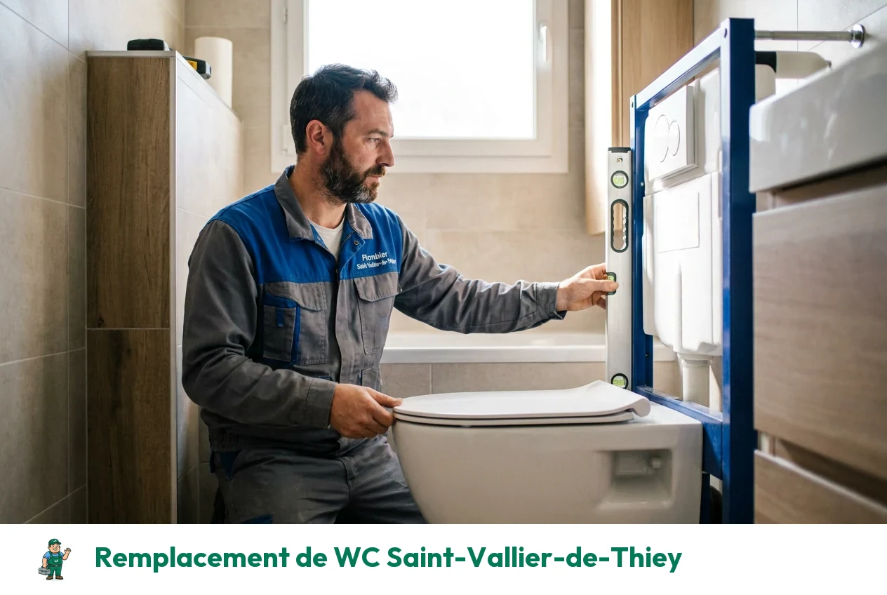 Remplacement de WC à Saint-Vallier-de-Thiey